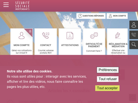 'secu-independants.fr' screenshot