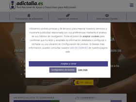 'adictalia.es' screenshot