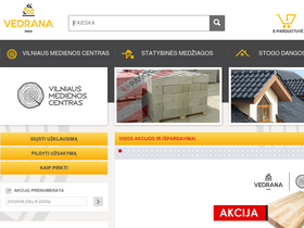 'vedrana.lt' screenshot