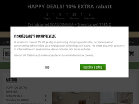 'trendcarpet.se' screenshot