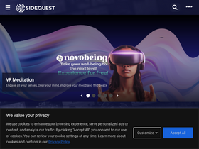 'sidequestvr.com' screenshot