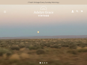 adelyngracevintage.com homepage screenshot