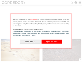 'soycorredor.es' screenshot