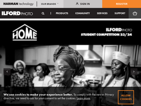 'ilfordphoto.com' screenshot