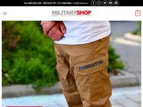'militaryshop.rs' screenshot