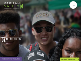 'raritanval.edu' screenshot