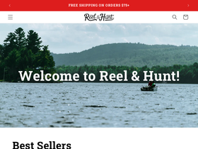 reelandhunt.com homepage screenshot