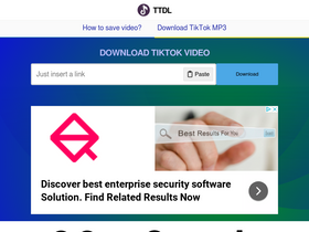 'tiktokdownload.online' screenshot