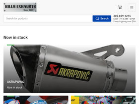 Bill's Exhausts website screenshot