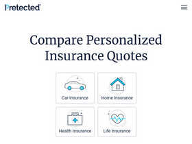 'pretected.com' screenshot