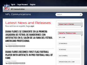 'nflcommunications.com' screenshot