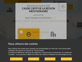 'cibtp-mediterranee.fr' screenshot