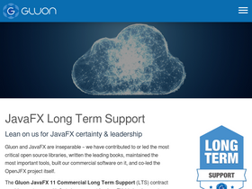 'gluonhq.com' screenshot