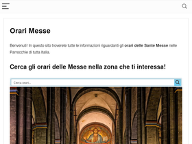 'orarimesse.net' screenshot