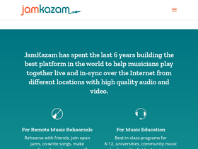 'jamkazam.com' screenshot