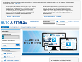 'autoluettelo.fi' screenshot