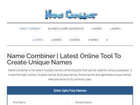 'namecombiner.net' screenshot