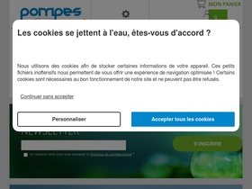 'pompes-direct.com' screenshot