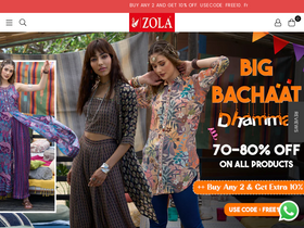 'zola.in' screenshot