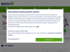 'benu.cz' screenshot