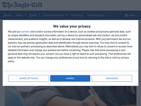 'anglocelt.ie' screenshot