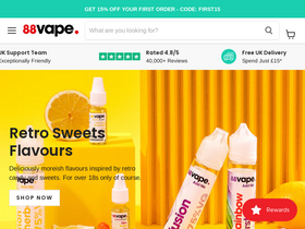 '88vape.com' screenshot
