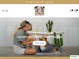 spoiledpetshaven.com homepage screenshot