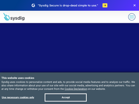 'sysdig.com' screenshot