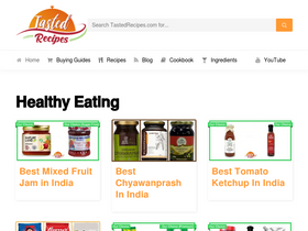 'tastedrecipes.com' screenshot