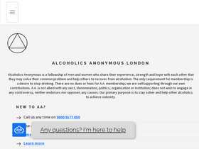 'aa-london.com' screenshot