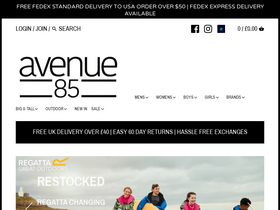 'avenue85.co.uk' screenshot
