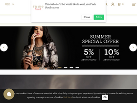 'tribeamrapali.com' screenshot