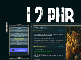Lineage2.lt website image