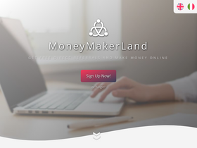 'moneymakerland.com' screenshot