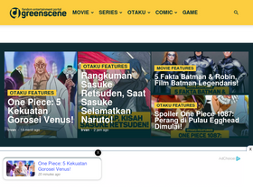'greenscene.co.id' screenshot