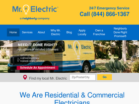 'mrelectric.com' screenshot