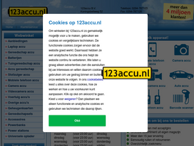 '123accu.nl' screenshot