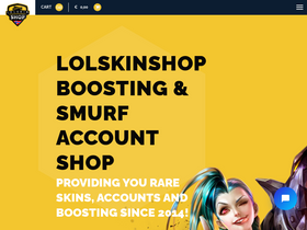 'lolskinshop.com' screenshot