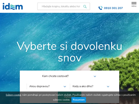 'idem.sk' screenshot