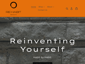 rehabitbracelets.com homepage screenshot