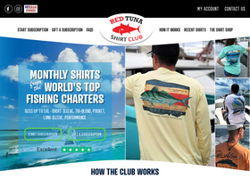 Red Tuna Shirt Club homepage screenshot