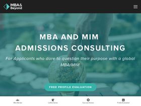 'mbaandbeyond.com' screenshot