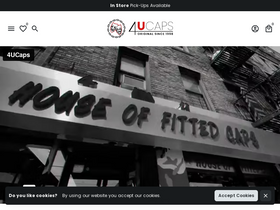 4ucaps.com homepage screenshot