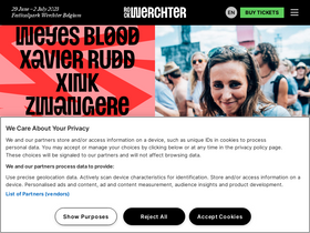 'rockwerchter.be' screenshot