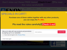 'penonaudio.com' screenshot