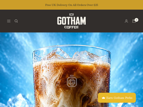 Gothamcoffee homepage screenshot