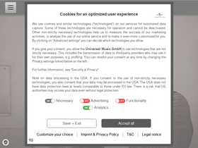 'volbeat.dk' screenshot