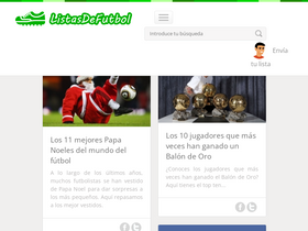 'listasdefutbol.com' screenshot