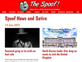 'thespoof.com' screenshot