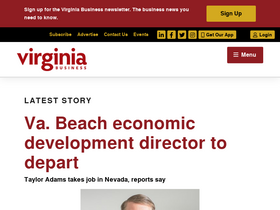 'virginiabusiness.com' screenshot
